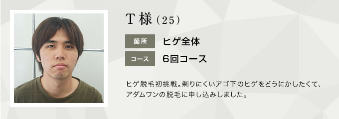 ヒゲ全体 6回コース